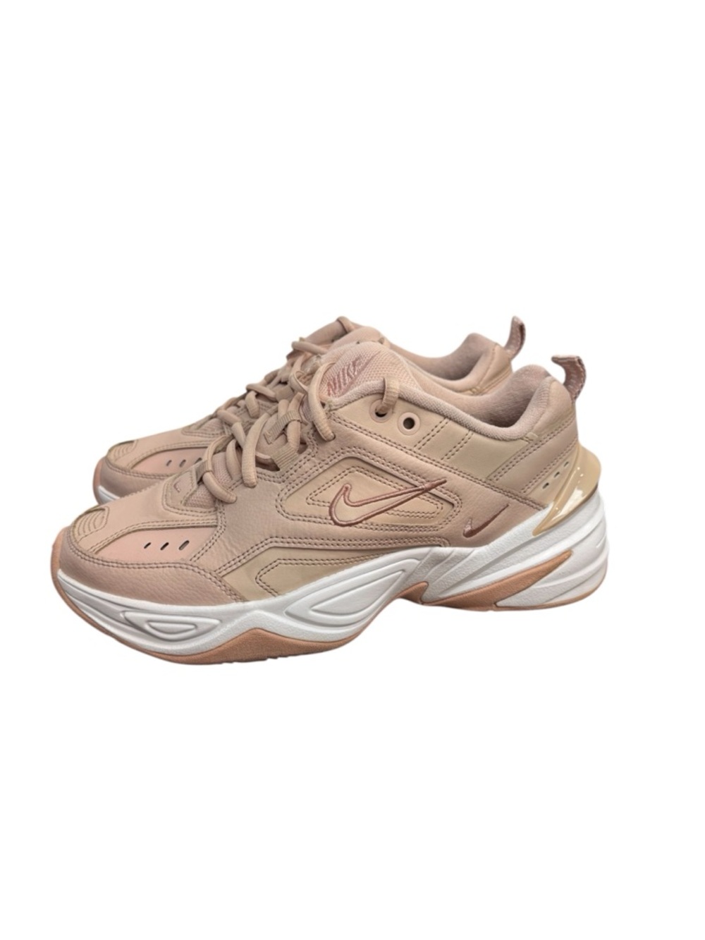 Nike M2K Tekno Particle Beige Sneaker Women 7.5Chunky Retro 90s Style Futuristic